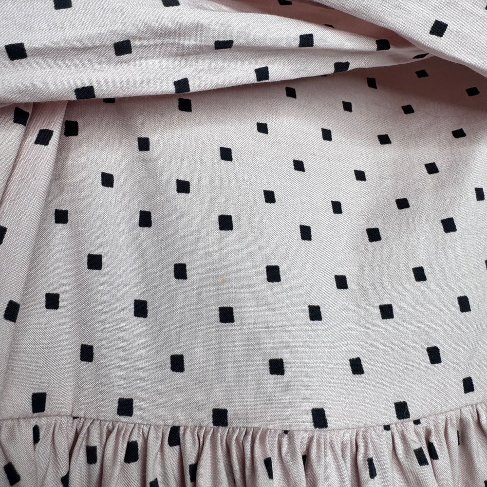 Prada Vintage Pink Squared Polka Dot Dress - Picture 7 of 16